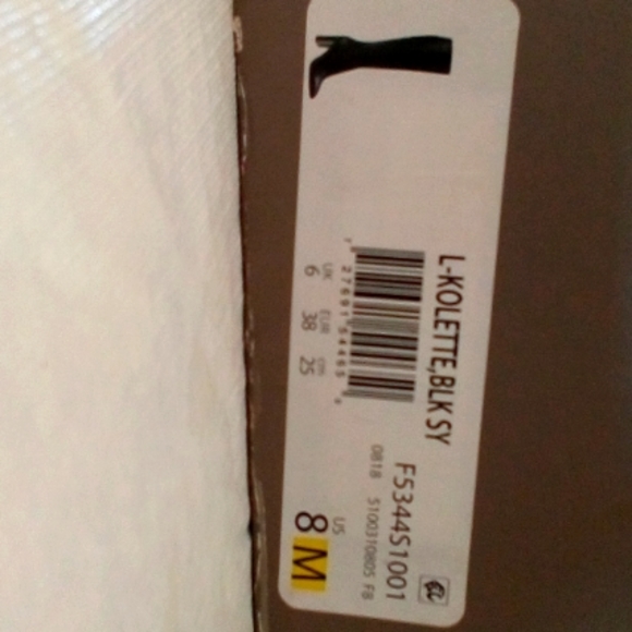 Leather Blk Boots Sz 8 - Picture 7 of 8